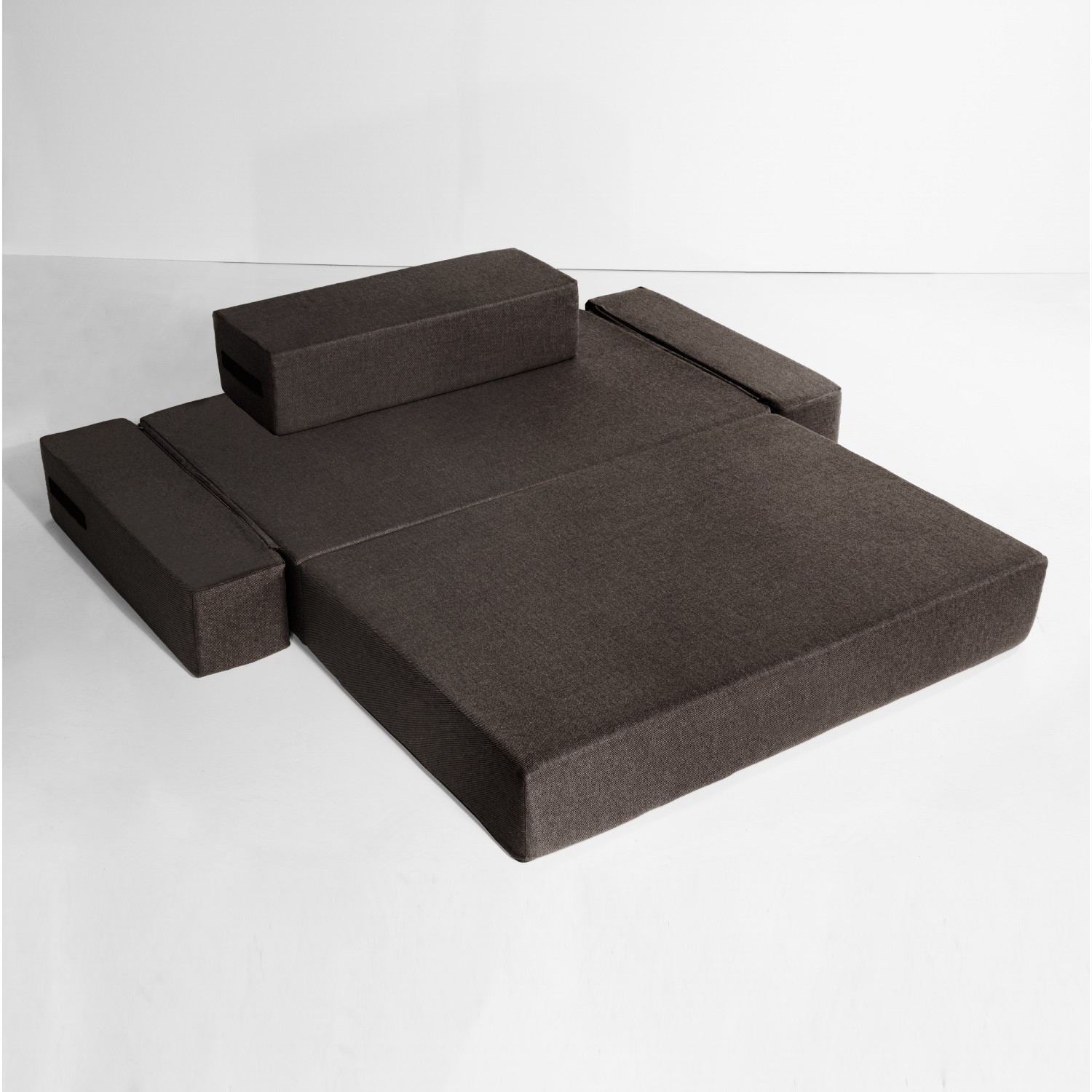 Genova Home Comfy Yatak Olabilen Çift Kişilik Koltuk Koyu