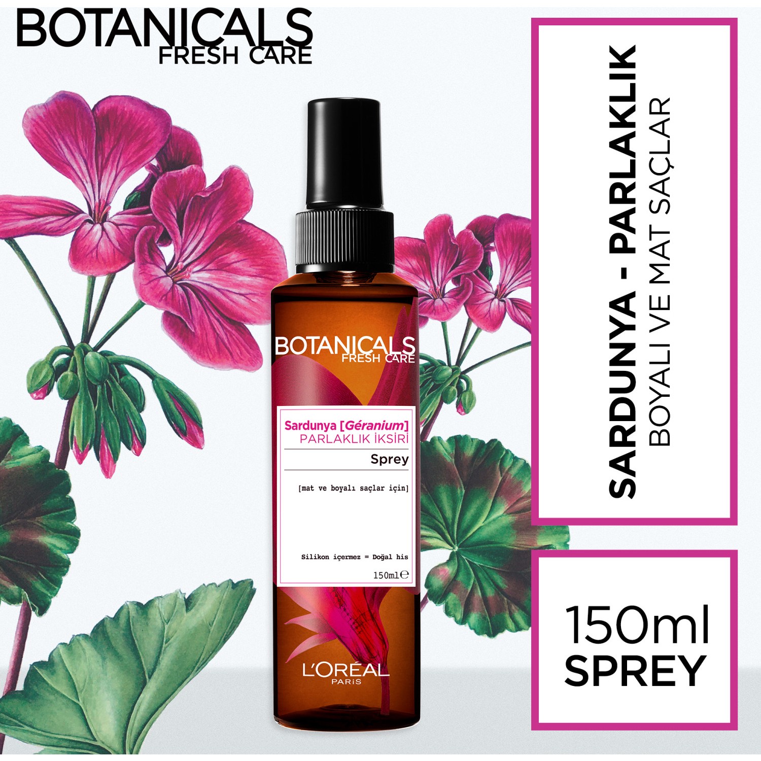 Botanicals Fresh Care Sardunya Parlaklık İksiri Sprey 150 ml Fiyatı