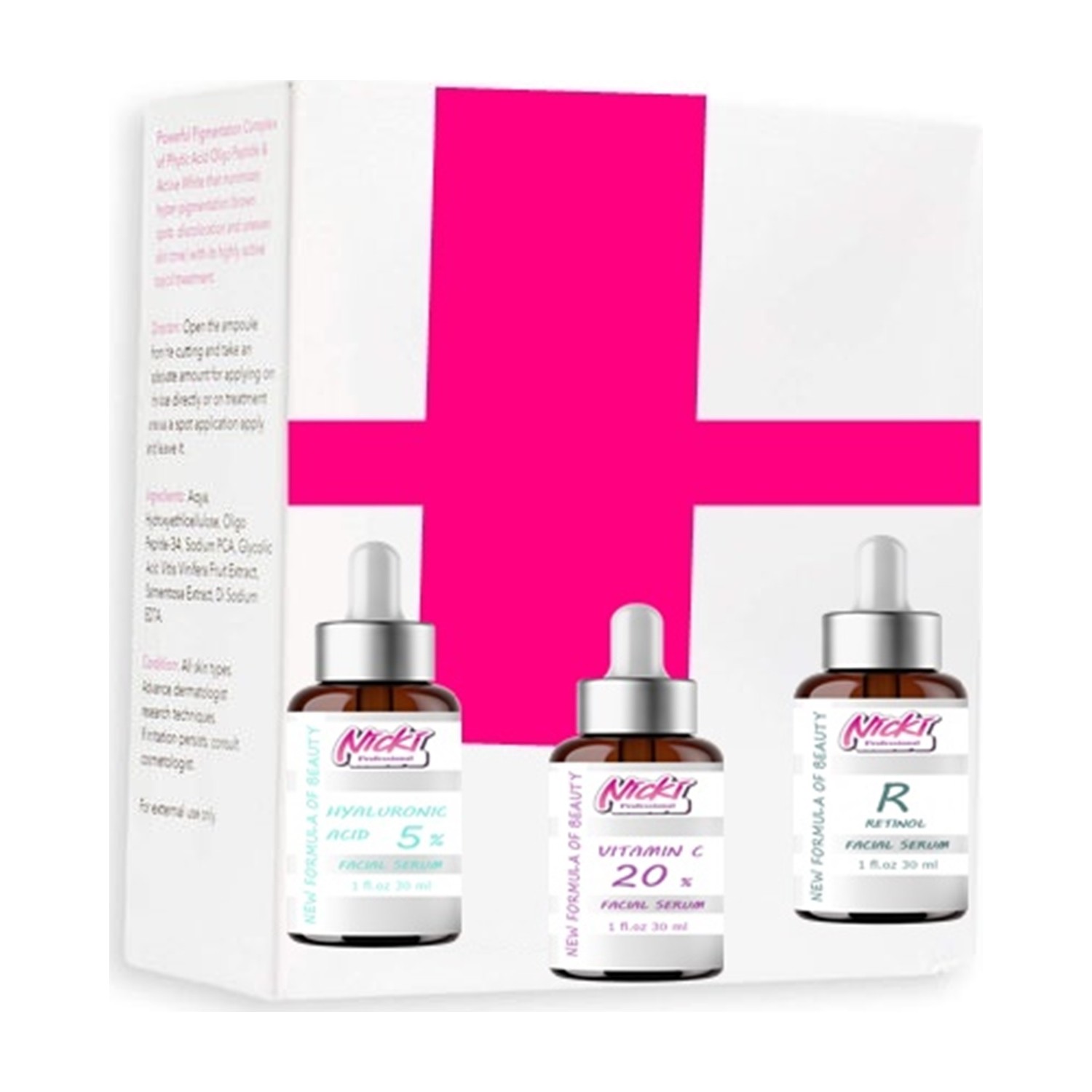 Retinol + Hyaluronic Acid + Vitamin C Serum Set Fiyatı