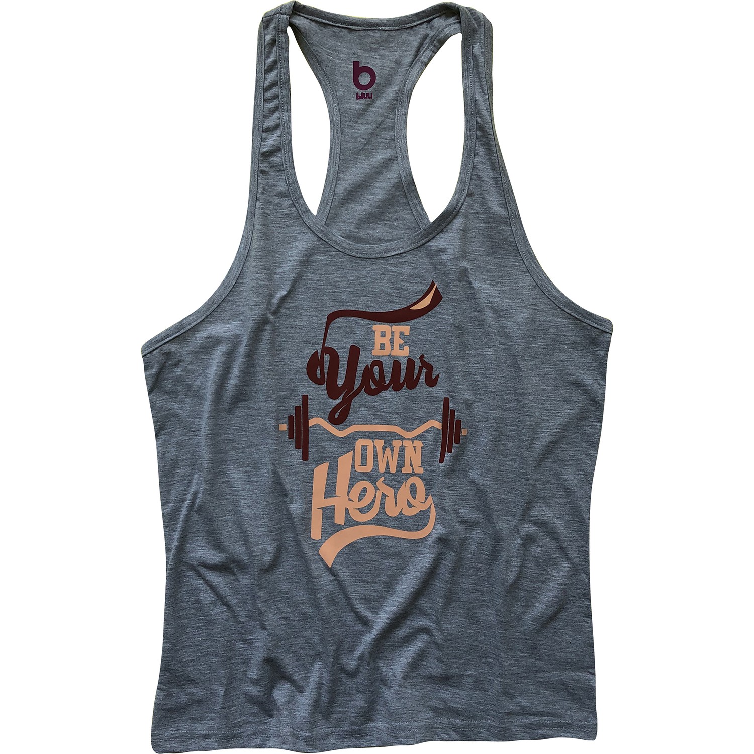 Bluu Fitness Gym Tank Top Sporcu Atleti Own Here Gri Fiyatı