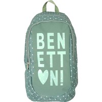 Benetton 95007 Okul Sırt Çantası Su Yeşili
