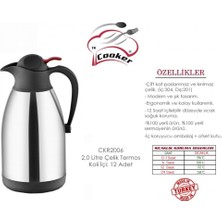 Cooker CKR-2006 Çelik Termos 2 lt