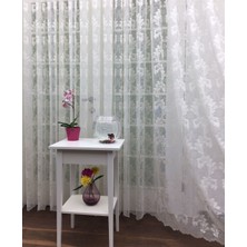 Esse Home Floş Örme Dantel Tül Perde 100 x 260 Sık Pile 1/3