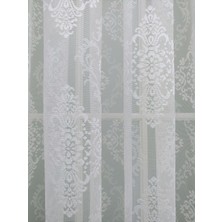 Esse Home Örme Desenli Tül Perde Yüksek Gramajlı 100 x 250 Seyrek Pile 1/2