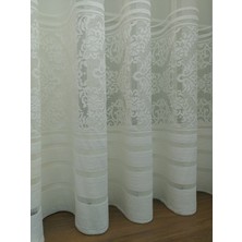 Esse Home Kdk Örme Desenli Tül Perde 100 x 250 Sık Pile 1/3