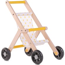 Kozi Wood 07 Oyuncak Bebek Arabası - Sarı