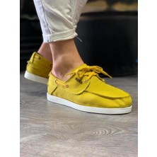 Knack Mevsimlik Keten Ayakkabı 008 Sarı