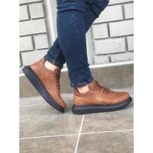 Knack Yüksek Taban Günlük Ayakkabı 040 Taba (Siyah Taban)