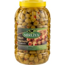 Mirliya Biber Dolgulu Yeşil Zeytin 2 kg