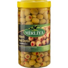 Mirliya Biber Dolgulu Yeşil Zeytin 1 kg