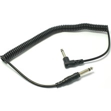 Elektromer 6.3 mm Stereo Spiralli Kablo 50 cm