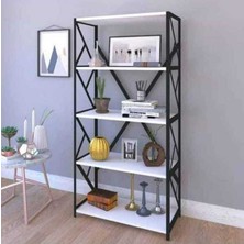 Mavera Home 5 Raflı Kitaplık 36 x 160 x 70 cm