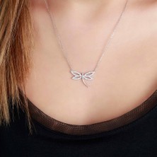 Afrodit Silver Yusufçuk Tasarım Gümüş Kadın Kolye