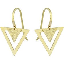 14 Ayar Altın Taşsız Küpe