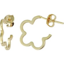 14 Ayar Altın Çiçek Küpe