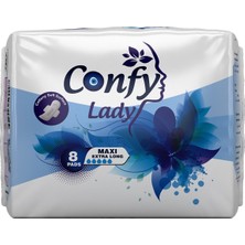 Confy Lady Hijyenik Ped Maxi Extralong 8 Adet