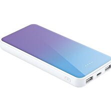 Xipin M8 10000 mAh Çift USB Çıkışlı Mini Powerbank Blue