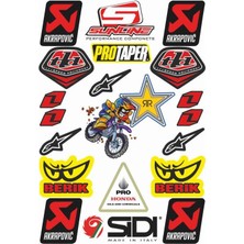 Stickermarket Motosiklet Sponsor Sticker Seti (K)