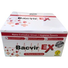 Bacvir Ex Nano Hijyen Havlusu, Dezenfektan Islak Havlu 1 Kutu 15 Paket