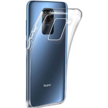 Case Street Xiaomi Redmi Note 9 Kılıf Süper Silikon Koruma + Nano Glass Şeffaf