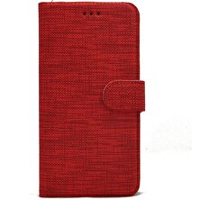 Case Street Xiaomi Mi Note 10 Lite Kılıf Standlı Kartvizitli Exclusive Spor Cüzdan Kırmızı