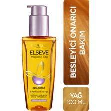 L'Oréal Paris Elseve Yıpranmış Saçlar için Onarıcı  Mucizevi Saç Bakım Yağı 100 Ml