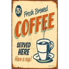 Hayat Poster Kahveci Retro Vintage Ahşap Poster