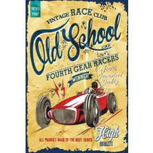 Hayat Poster Günaydın Kahve Retro Vintage Ahşap Poster