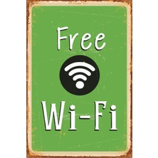 Hayat Poster Wifi Retro Vintage Ahşap Poster