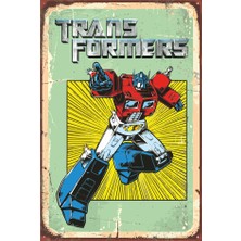 Hayat Poster Transformers Retro Vintage Ahşap Poster