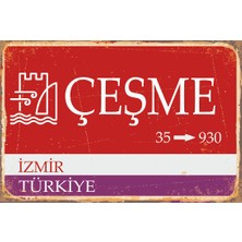 Hayat Poster Çeşme Sokak Tabelası Retro Vintage Poster