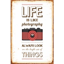 Hayat Poster Hippi Vosvos Retro Vintage Ahşap Poster