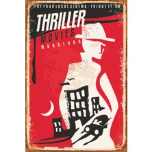 Hayat Poster Korku Filmi Retro Vintage Ahşap Poster