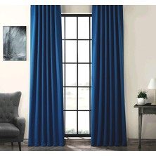 Evdepo Home Hazır Karartma Blackout Pilesiz Fon Perde Parlament 80 x 240 cm