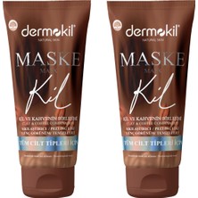 Dermokil Sıkılaştırıcı Soyulabilir Kahveli Maske 2'li Set 75 ml