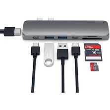 Mobitell Type-C Hub 2x USB 3.0 Sd Tf 2x Type-C 4K HDMI Adaptör