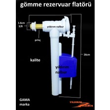 Gama Gömme Rezervuar Flatörü 3/8 Vitra Geberit Modeli Şamandıra İç Takım Şamandırası Gama Marka