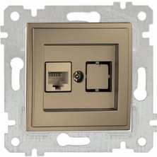 Mono Despina Açık Füme Data Prizi Cat6 Çerçevesiz