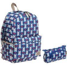 Kaukko Lama Erkek Çocuk Ilkokul ve Ortaokul Çanta Lacivert