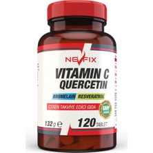 Nevfix Coenzyme Q10 200 mg 120 Tablet Vitamin C Bromelian 120 Tablet