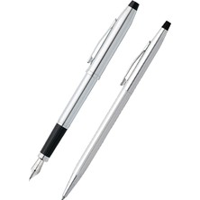 Cross 3509 Century Iı Krom Dolma Kalem - 3502 Century Tükenmez Kalem Set