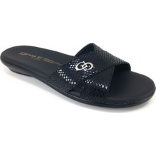 Ceyo 9827-8 Günlük Yürüyüş Anatomik Siyah Kadın Terlik