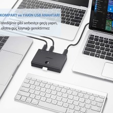 Ugreen 4 Giriş 1 Çıkış USB Km Switch