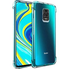 Case 4U Xiaomi Redmi Note 9S / Note 9 Pro Kılıf Köşe Korumalı Darbe Emici Anti Shock Arka Kapak Şeffaf