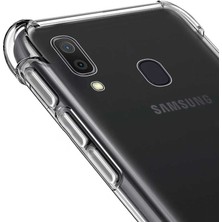 Case 4U Samsung Galaxy A01 Uyumlu Kılıf Köşe Korumalı Darbe Emici Anti Shock Arka Kapak Şeffaf