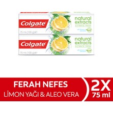 Colgate Natural Extracts Limon Ferahlatıcı Diş Macunu 75 ml x 2 Adet