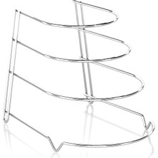 Tekno-tel 4 Katlı Metal Organizer Tava Rafı Krom KB086