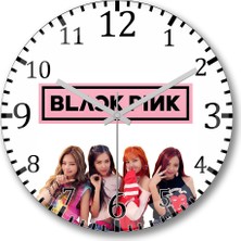 Baskı Dükkanı Blackpink 01 Duvar Saati Bombeli Gerçek Cam