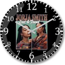 Baskı Dükkanı Jorja Smith Lost Found Homage Design Duvar Saati Bombeli Gerçek Cam