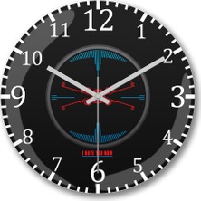 Baskı Dükkanı Star Wars I Have You Now Duvar Saati Bombeli Gerçek Cam